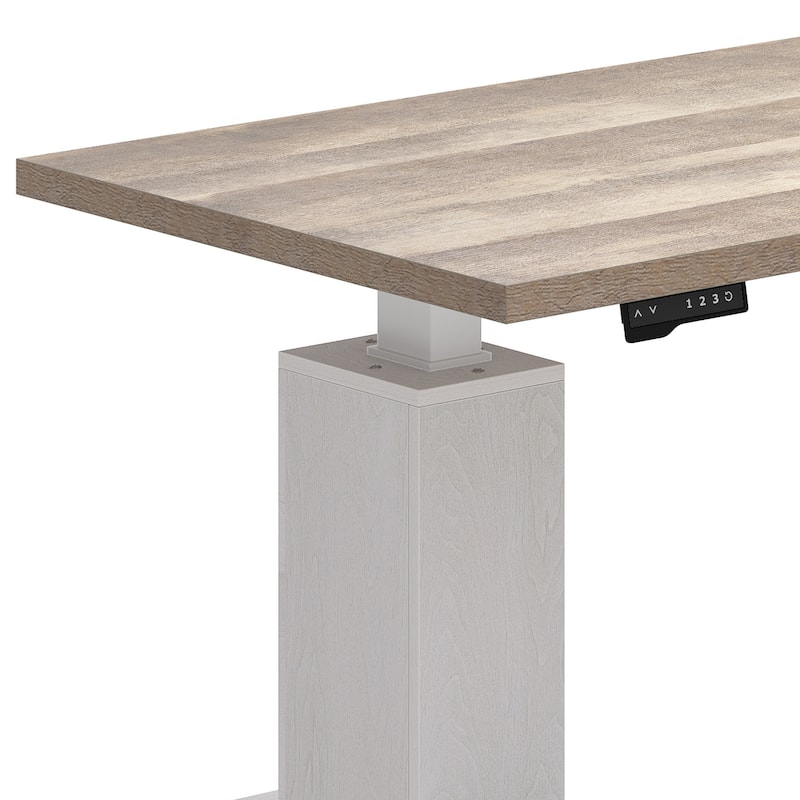 Moasis L-Shaped Electric Standing Desk with LED Lights