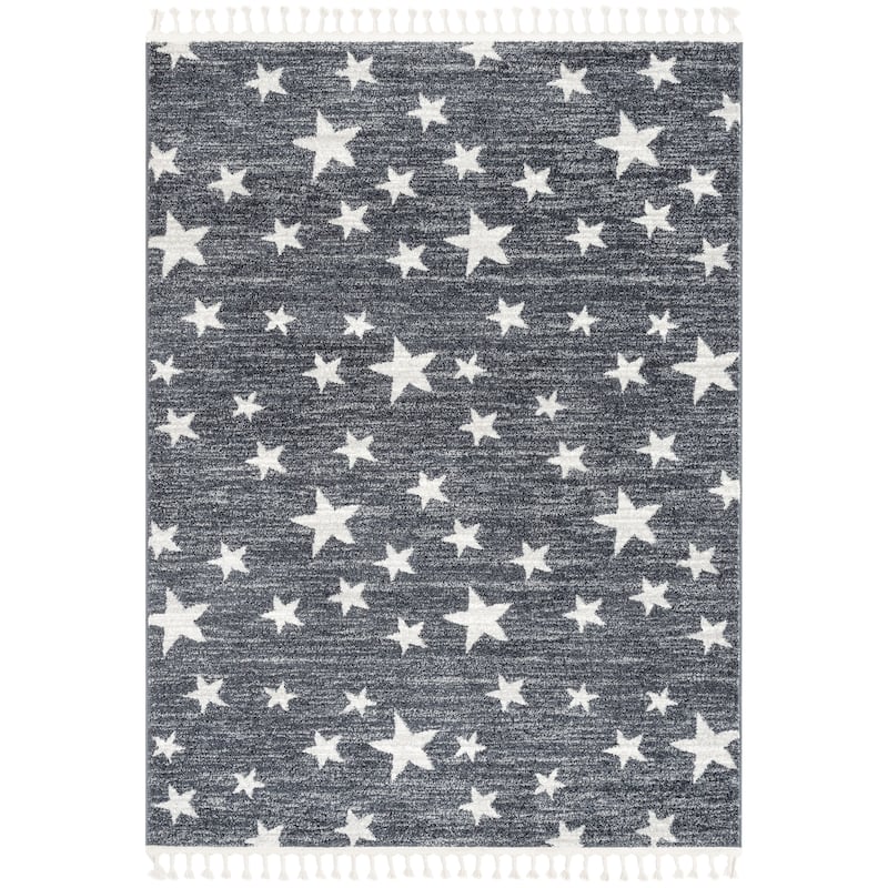 Well Woven Kennedy Stars Plush Area Rug