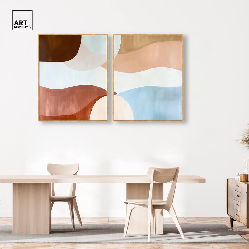Evolving Shapes I Canvas Set of 2 by Art Remedy