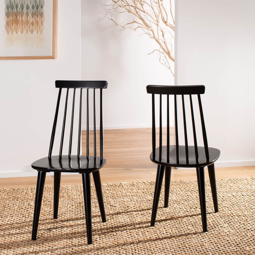 SAFAVIEH Gwennaelle Spindle Back Side Chair (Set of 2) - 17.3" W x 20.7" L x 36" H - 17"Wx21"Dx36"H
