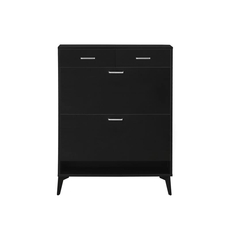 Large size Shoe Cabinet,Free Standing Tipping Bucket Shoe Rack Organizer