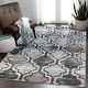 preview thumbnail 94 of 160, Superior Viking Contemporary Geometric Trellis Indoor Runner or Area Rug 3' x 5' - Turquoise