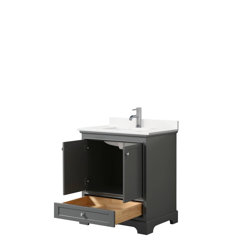 Deborah 30-inch Single Vanity, Quartz Top