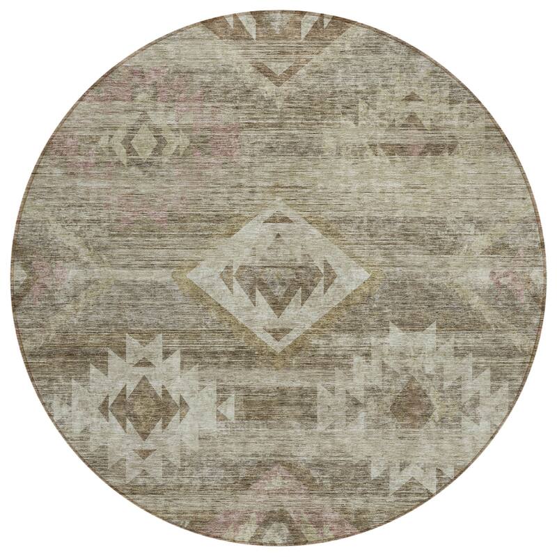 HomeRoots Southwestern Transitional Rectangle Outdoor Rug