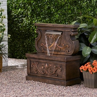 Arvilla Outdoor Outdoor Patina Fountain by Christopher Knight Home
