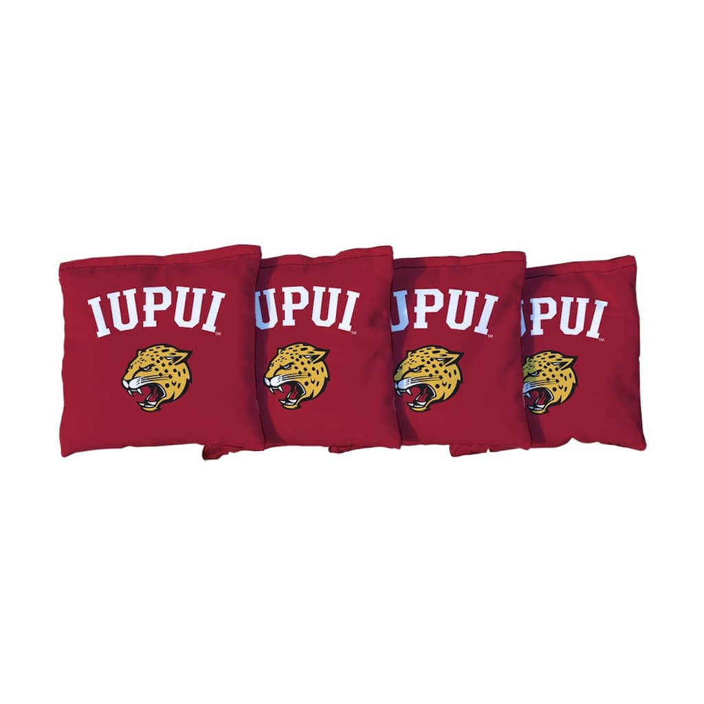 Indiana Purdue Jaguars Red Cornhole Bags