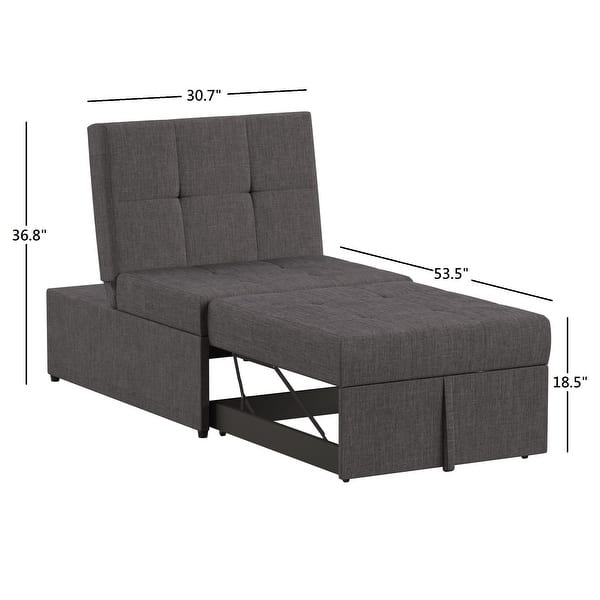 dimension image slide 0 of 2, Winchester Convertible Ottoman Sleeper Lounge by iNSPIRE Q Classic