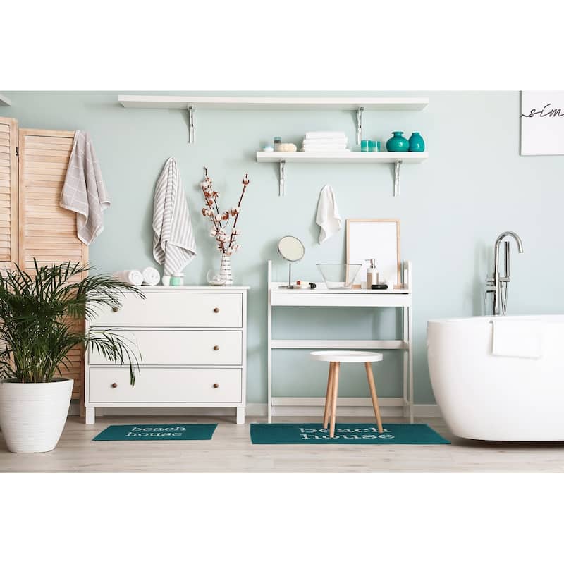 Beach House Nautical Chenille Rug