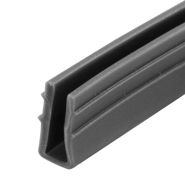 Shop Slide Co P 7738 Glass Retaining Spline Glazing U Channel Gray Vinyl 200 Overstock 25312179