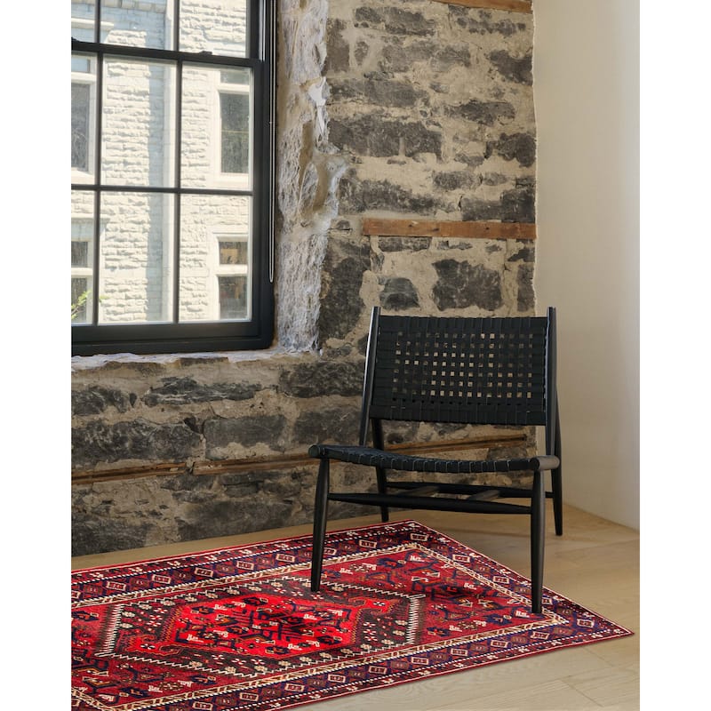ECARPETGALLERY Hand-knotted Anadol Red Wool Rug - 4'6 x 6'11