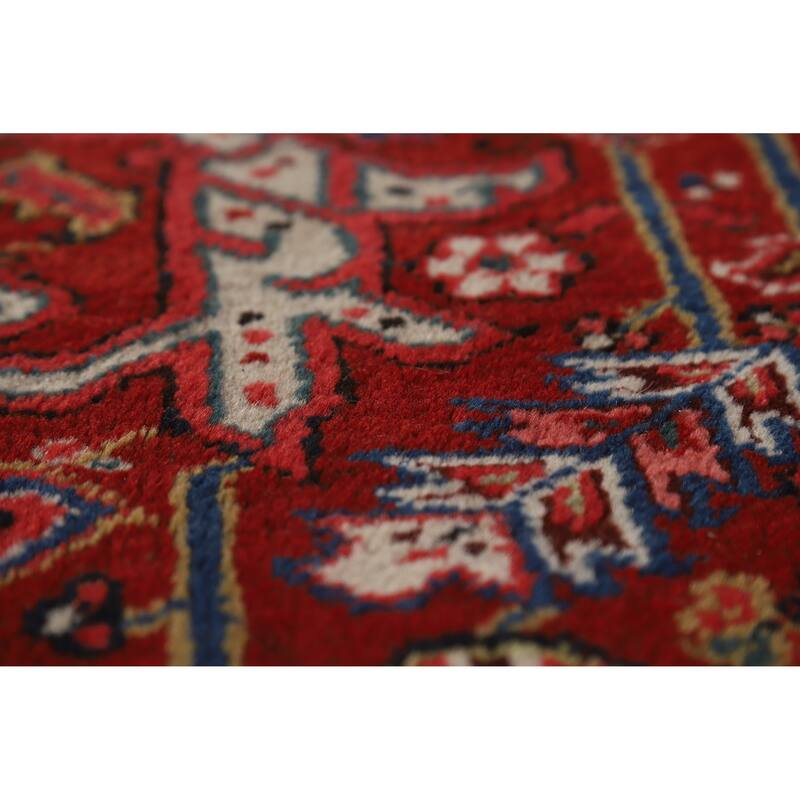 Hand Knotted Oriental 100% Wool Carpet Traditional Medallion Red Heriz (serapi) Area Rug - 15' 0'' X 11' 8''