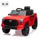 preview thumbnail 1 of 34, 12V Ride on Truck Car, Licensed Toyota Ride on Car, Battery Powered Electric Car, Gift for Kids Red