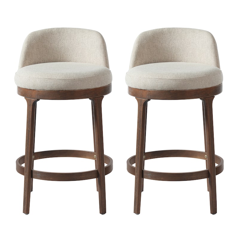 Christopher Knight Home - Chole Modern Wooden Upholstered Counter Stool