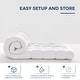 preview thumbnail 6 of 9, Madison Park Heavenly Soft Overfilled Plush Down Alt. Waterproof Mattress Pad - White