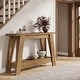 preview thumbnail 14 of 22, 41.3 Inches Farmhouse Console Table, 2 Tiers Wooden Entryway Table
