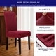 preview thumbnail 13 of 56, Subrtex 2 PCS Stretch Dining Chair Slipcover Textured Grain Cover