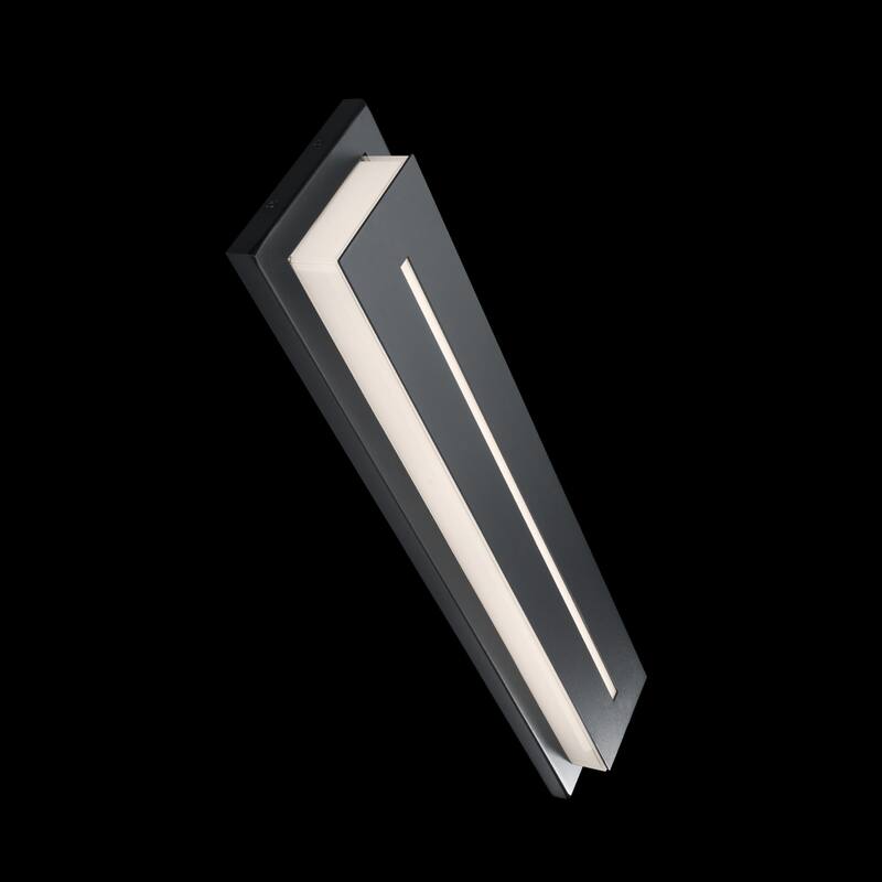 Midnight LED 16in Indoor or Outdoor Wall Light 3-CCT 3000K-3500K-4000K Set to 3000K