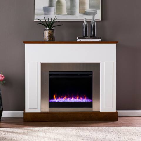 SEI Furniture Eatenburg Color Changing Electric Fireplace