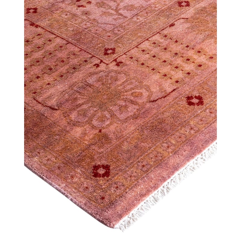 Contemporary Overdyed Wool Hand Knotted Area Rug - 6' 0" x 12' 5"