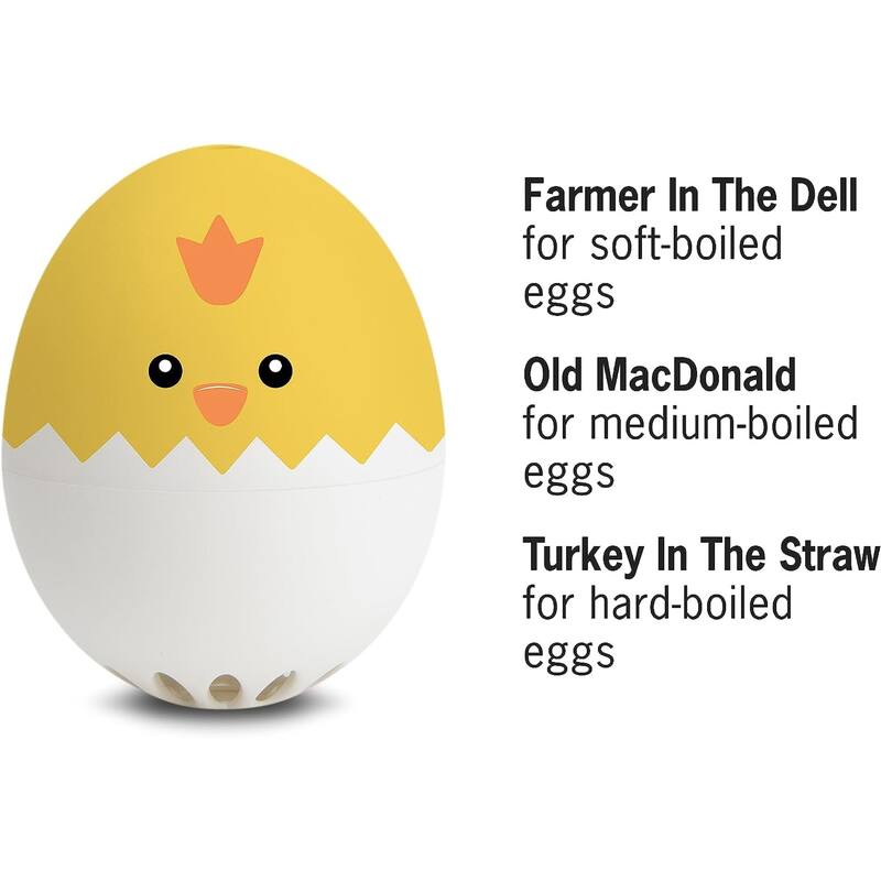 Brainstream Beepegg Egg Timer Singing Floating Egg Timer - 2.13"W x 2.17"H