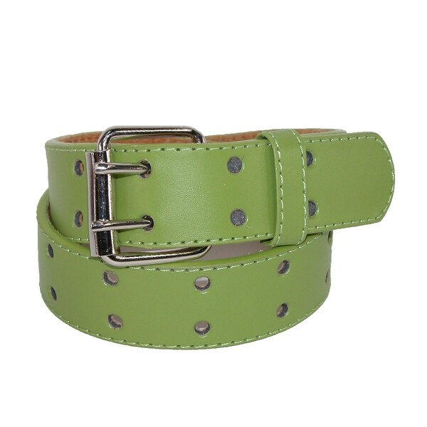 CTM Kids Leather Two Hole Jean Belt