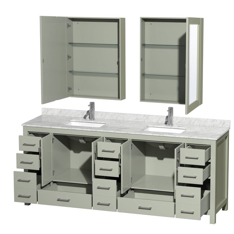 Wyndham Collection WCS141484DUNSMED Sheffield 84" Free Standing Double