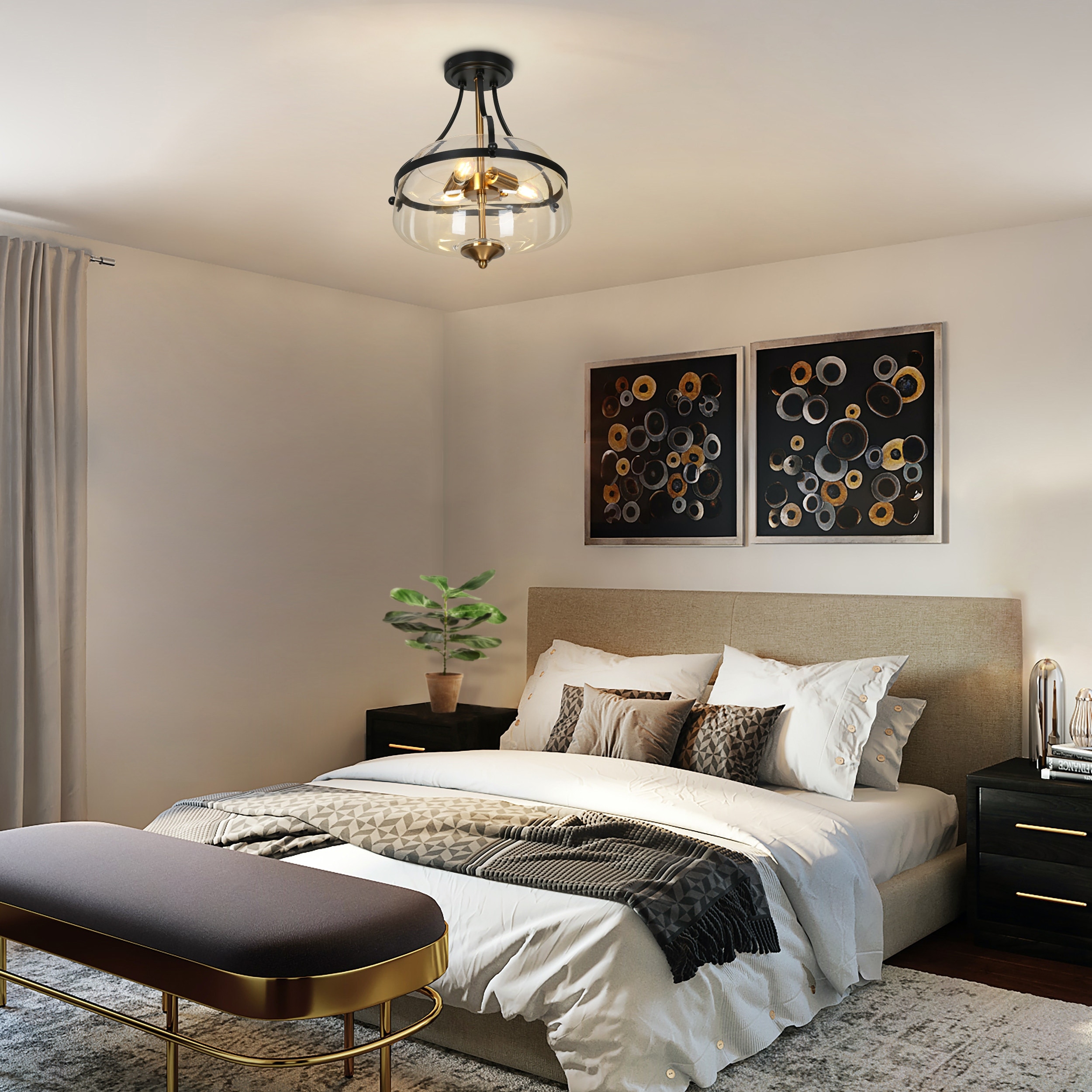 Modern farmhouse bedroom ceiling light outlet