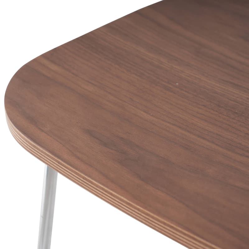 Melrose Modern Wood Saddle Seat Counter Stool by LeisureMod