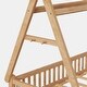 preview thumbnail 13 of 13, Twin Size House Tent Bed Guardrail, Kids House Bed with Fence and Roof