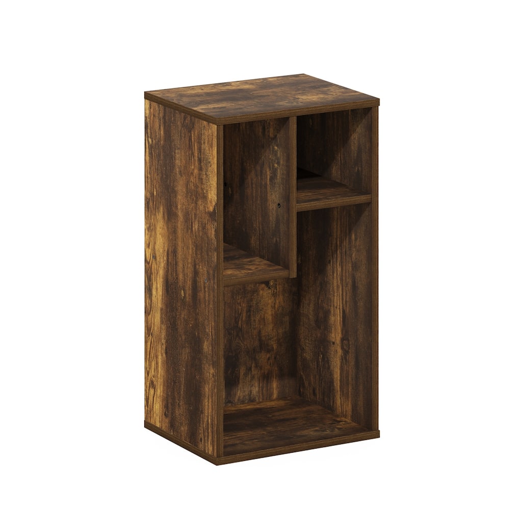 21.26 in. Tall Pine Wood 3-Shelf Bookcase