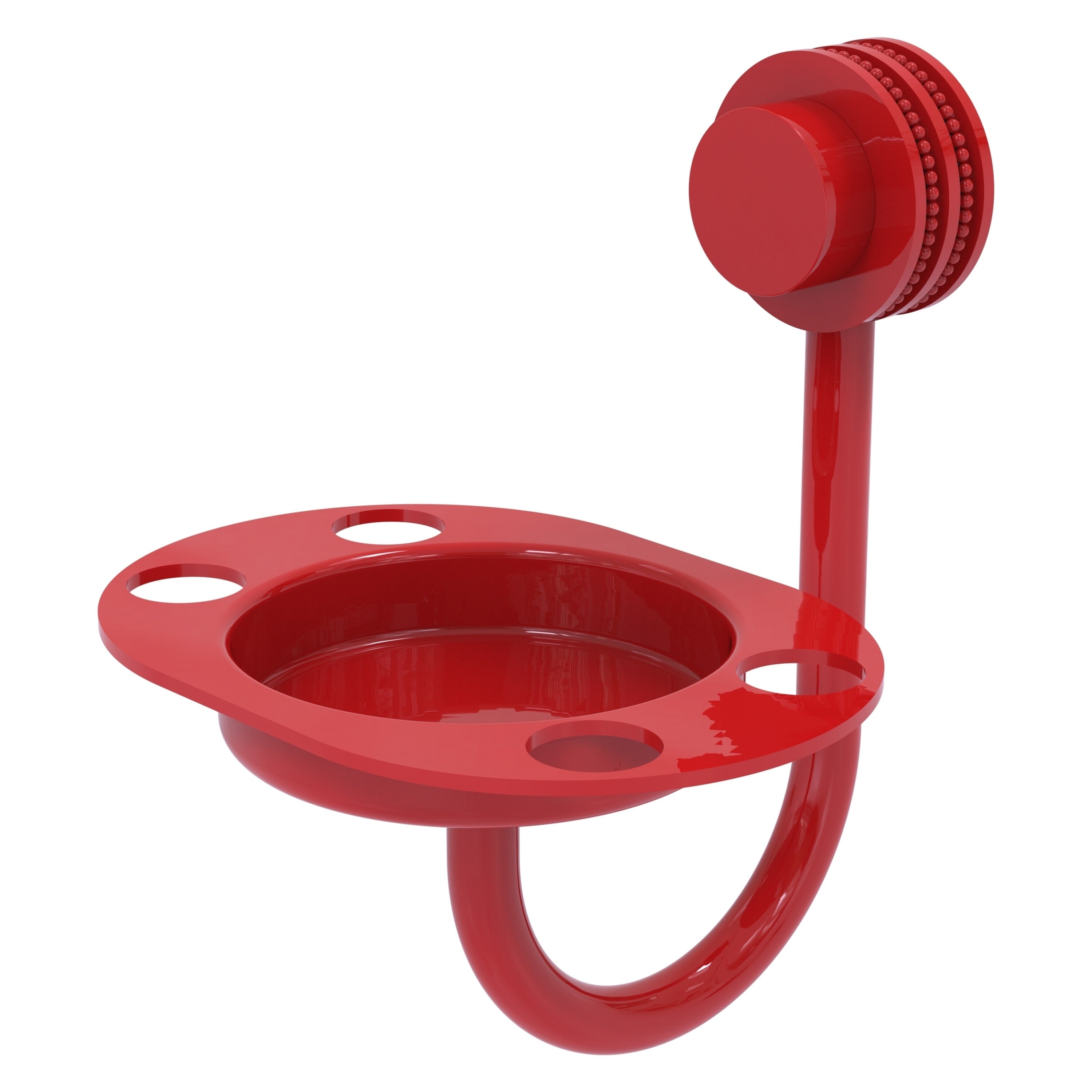 Allied Brass Venus Collection Tumbler and Toothbrush Holder with Dotted Accents