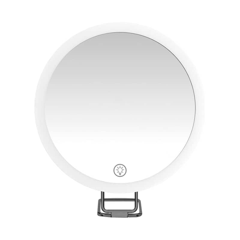 30X Magnifying Mirror with Light, 3 Color Dimmable LEDs