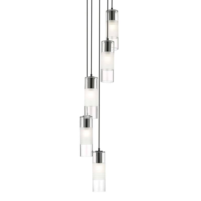 Z-Lite 824P-5R Alton 5 Light 12" Wide Chandelier - Matte Black