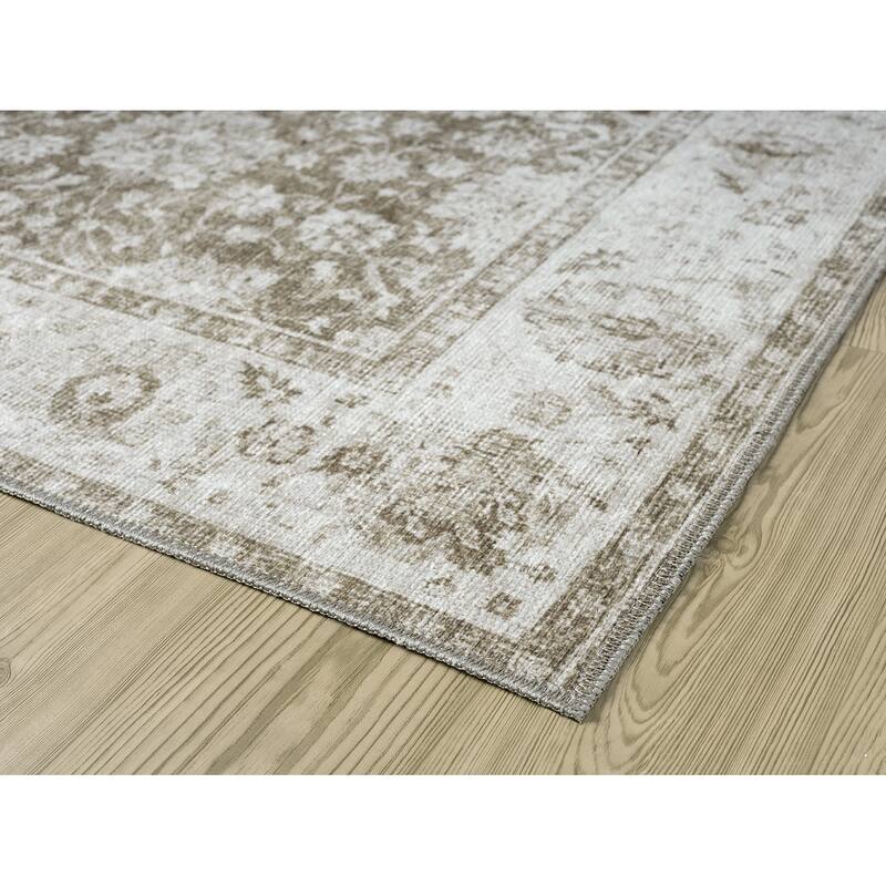 Legacy Cairo Traditional Bordered Washable Area Rug