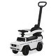 preview thumbnail 5 of 8, 3-in-1 Ride on Push Car for Toddlers with Canopy, Storage, and Music, for Boys & Girls Ages 18-36 Months - White