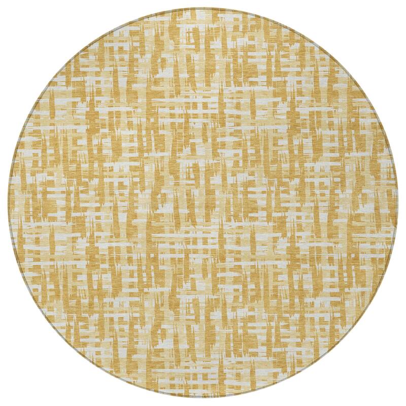 HomeRoots Abstract Transitional Rectangle Outdoor Rug