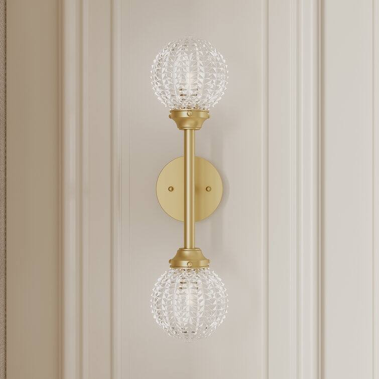 Mid-century Modern Gold 1-light Sconce LED Dimmable Wall Lights with UL