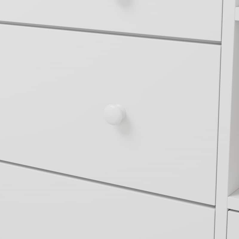 Timechee 47.2"W 5 Drawers Wooden Changing Table Dresser