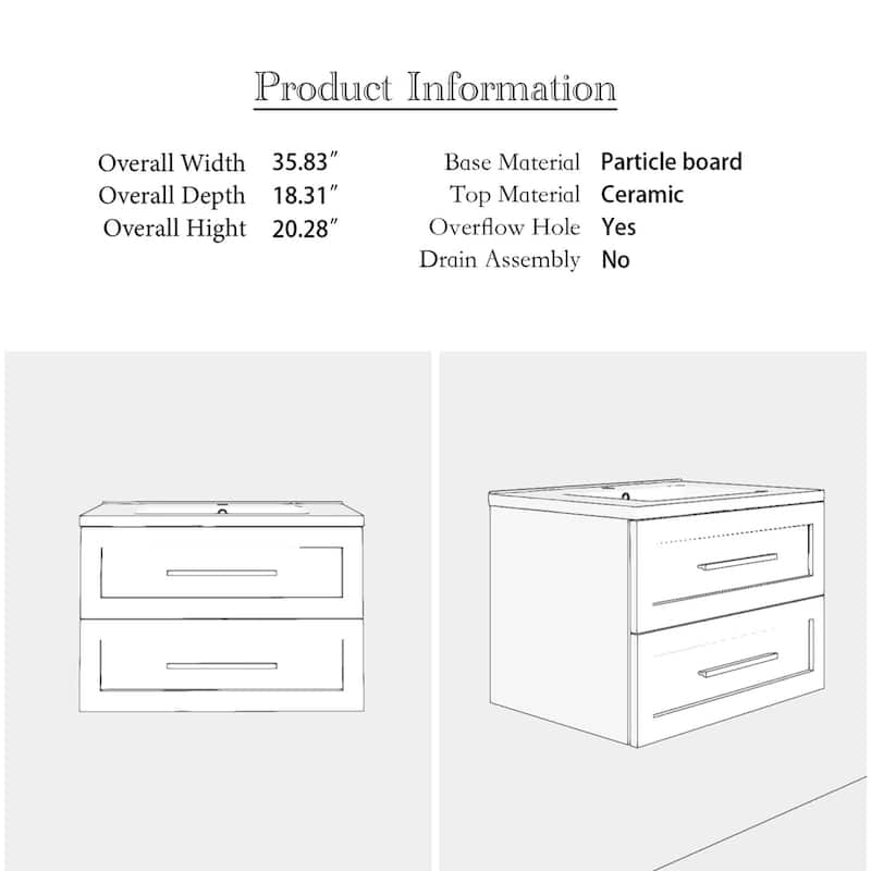 Wall-Mounted Bathroom Vanity in Green with White Ceramic Sink