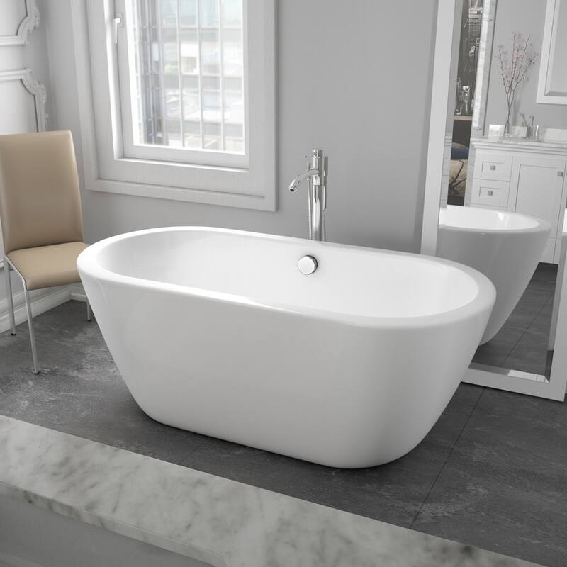 Wyndham Collection Taron Floor Mounted Tub Filler with Built-In