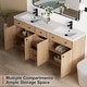 preview thumbnail 43 of 112, 36"/48"/60"/72" Bathroom Vanity Set with Sink & Faucet