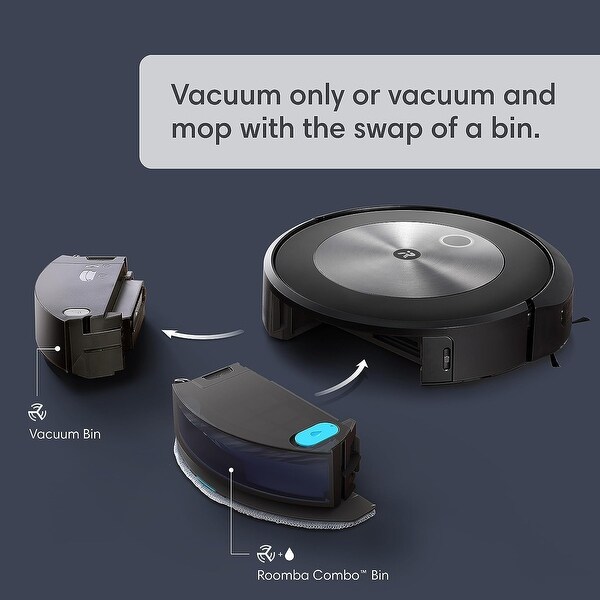 iRobot Roomba Combo j5 Robot Vacuum & Mop with Smart Mapping - Bed