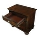 preview thumbnail 25 of 26, Vame Traditional Walnut Solid Wood 3-Piece Poster Bedroom Set by Furniture of America