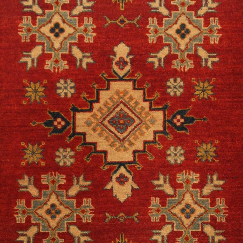 HandmadeOneOfAKind Kazak Wool Rug (Afghanistan) 3'10x5'7 Bed Bath & Beyond 33858962