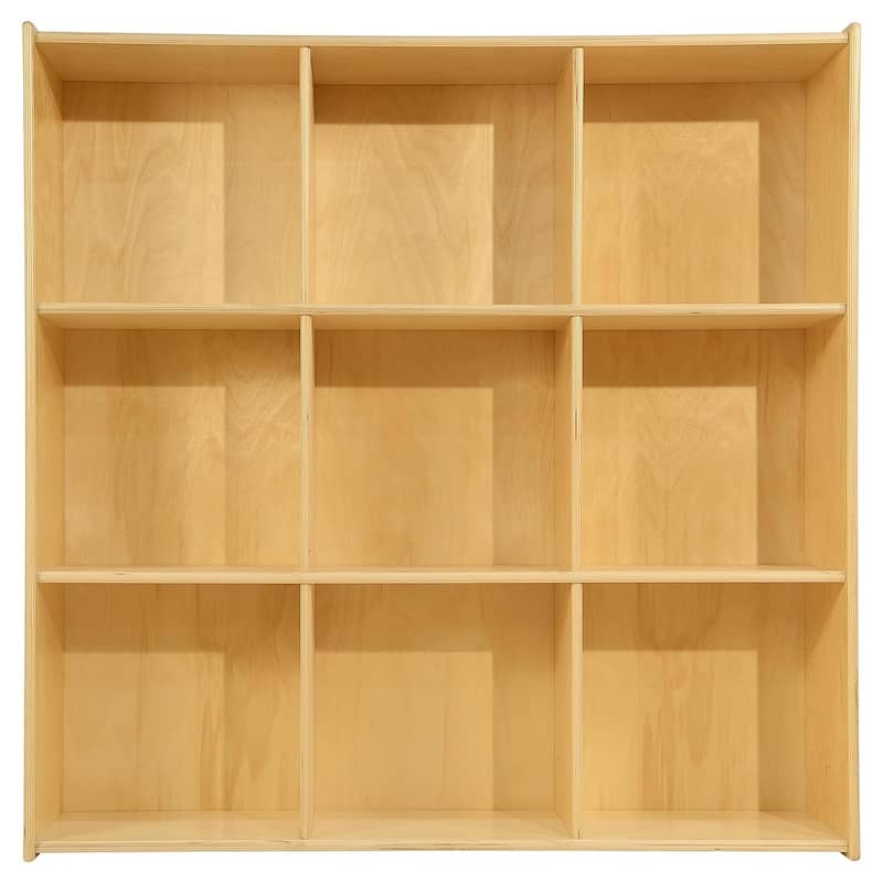 Contender 9 Section Cubby Organizers, Montessori Shelves for Mobile Storage Cabinet for Toys, Craft Supplies - 46.75-Inch Height