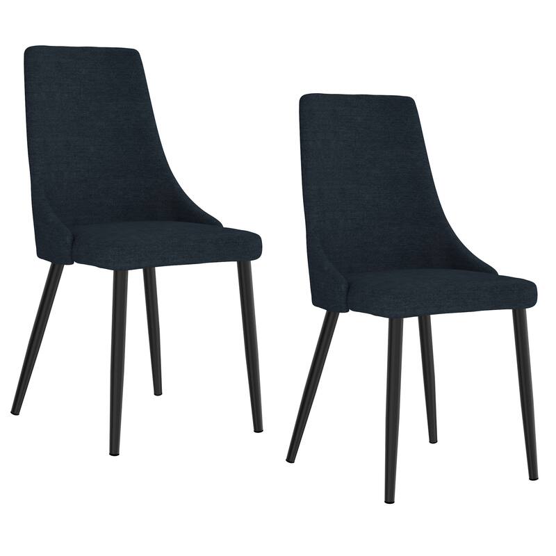 Mid-century Modern Upholstered Side Chairs (Set of 2)