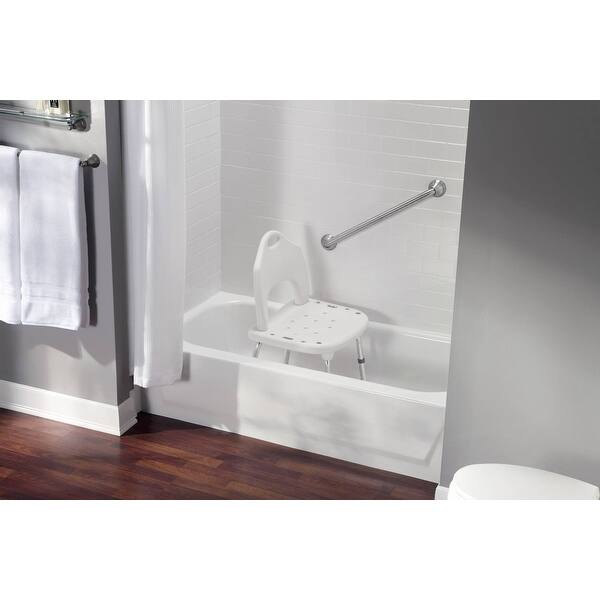 Shop Moen Dn8060 Adjustable Shower Seat With Seat Back From The