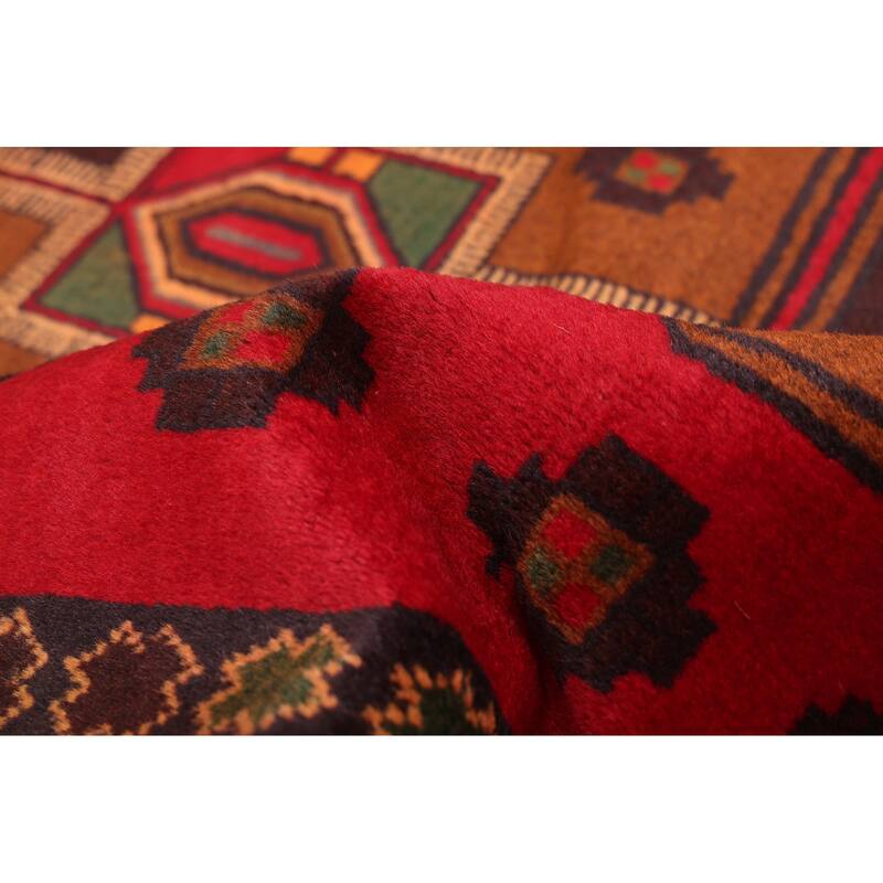 ECARPETGALLERY Hand-knotted Teimani Red Wool Rug - 3'9 x 6'3