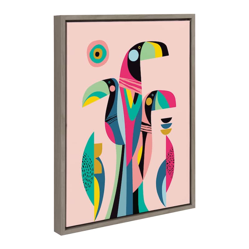 Kate and Laurel Sylvie Toucan Canvas by Rachel Lee of My Dream Wall