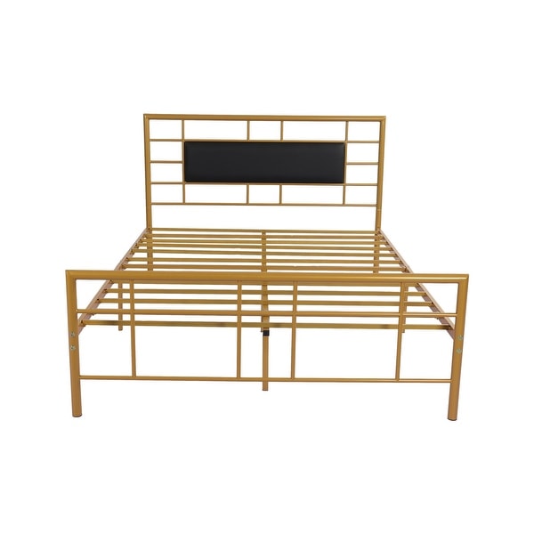 Alazyhome Modern Design Black Metal Platform Bed Frame with Alazyhome Modern Design Black Metal Platform Bed Frame with